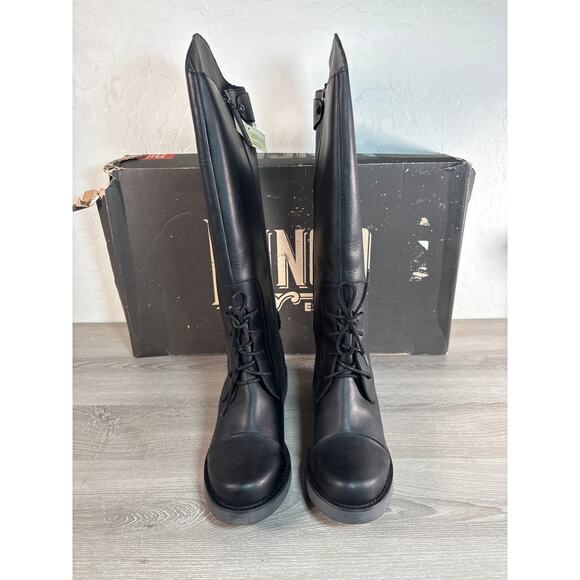 Dingo Derby High Riding Boots DI545- Black Leather Women's Size 9M- NIB - Picture 4 of 8